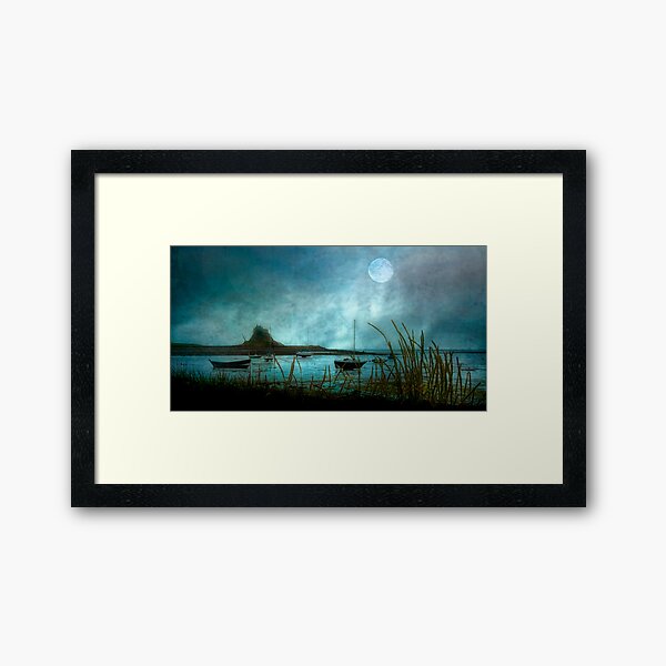 Lindisfarne Moon Framed Art Print