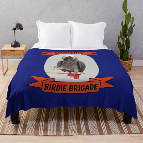 Item preview, Einstein's Birdie Brigade African Grey Parrot design designed and sold by einsteinparrot.