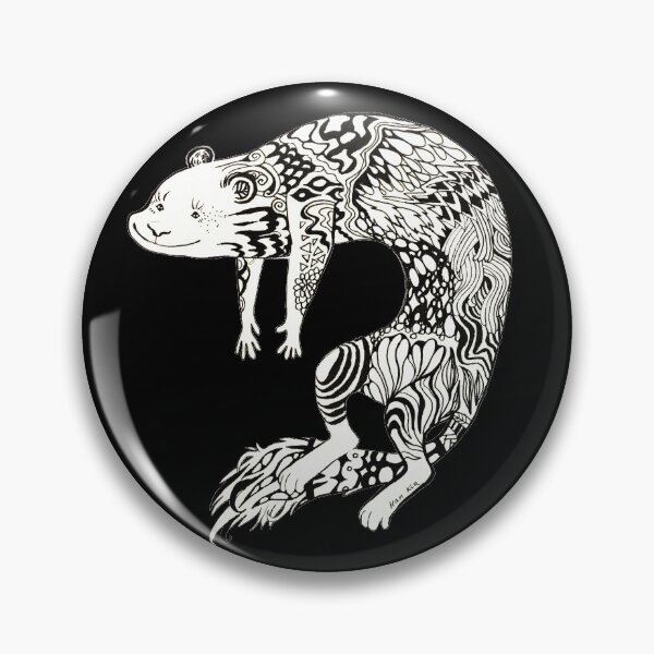 Item preview, Tattoo ferret on Black designed and sold by HanKlaArt.