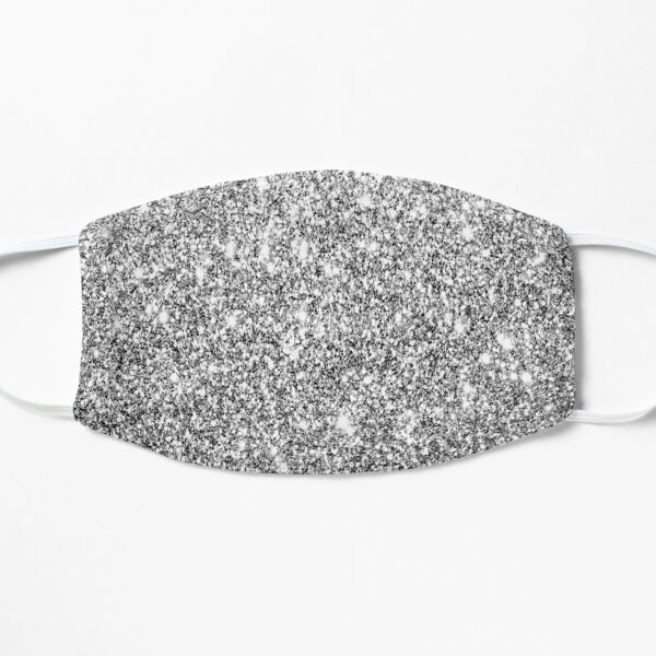Motif de paillettes d'argent Masque sans plis