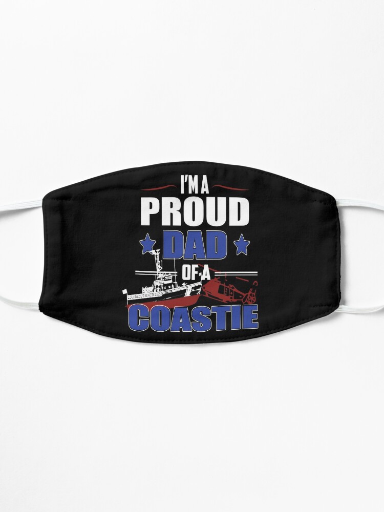 Alternate view of I'm a Proud Dad Of A Coastie Design by MbrancoDesigns Mask