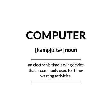 Artwork thumbnail, Computer Definition | Dictionary Collection by Designschmiede