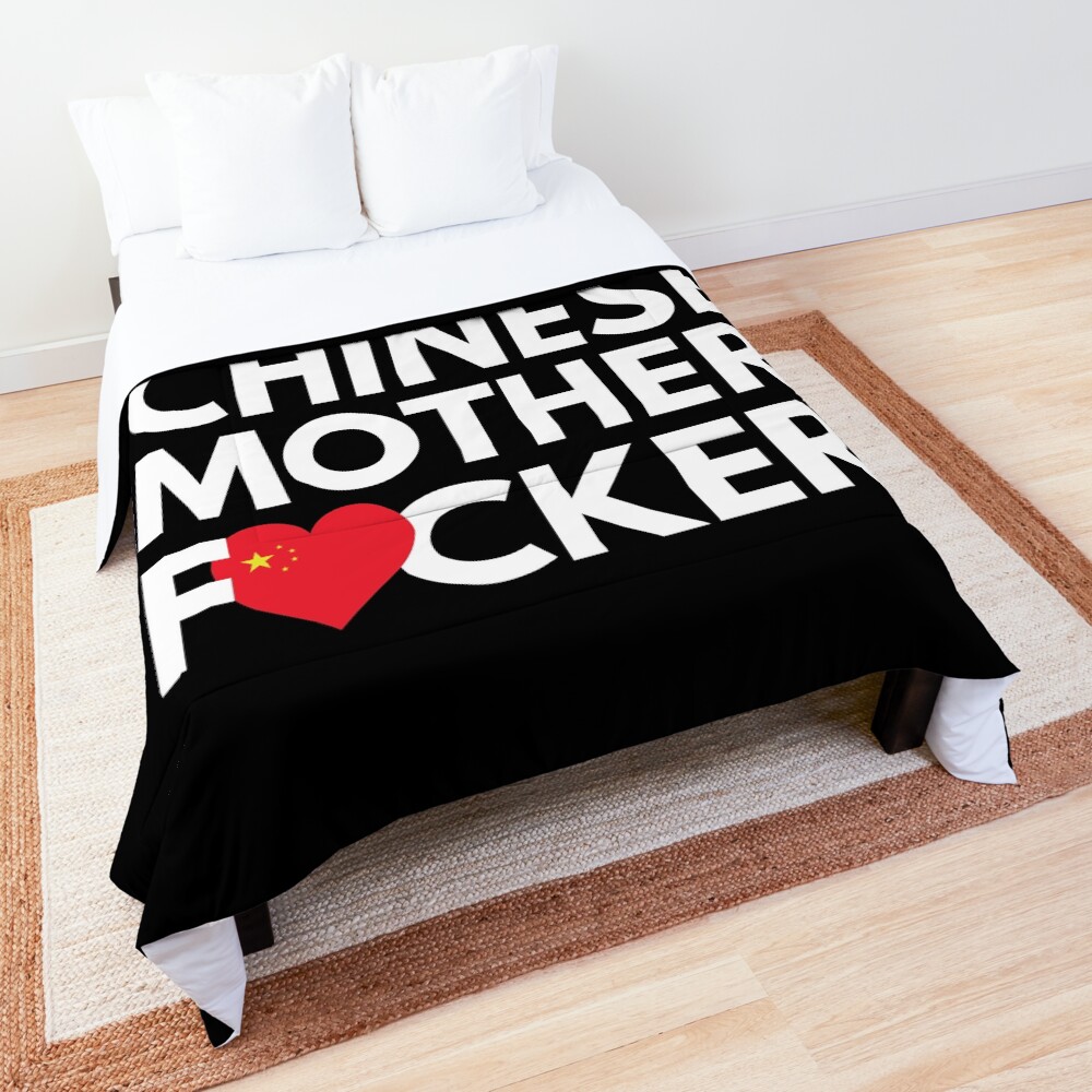 "Friendly Chinese MF Mother Focker China" Comforter for Sale by