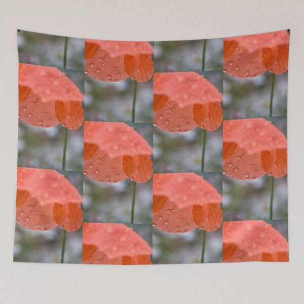 Item preview, Weeping Red Poppy in the rain designed and sold by Latch Farm  Studios.