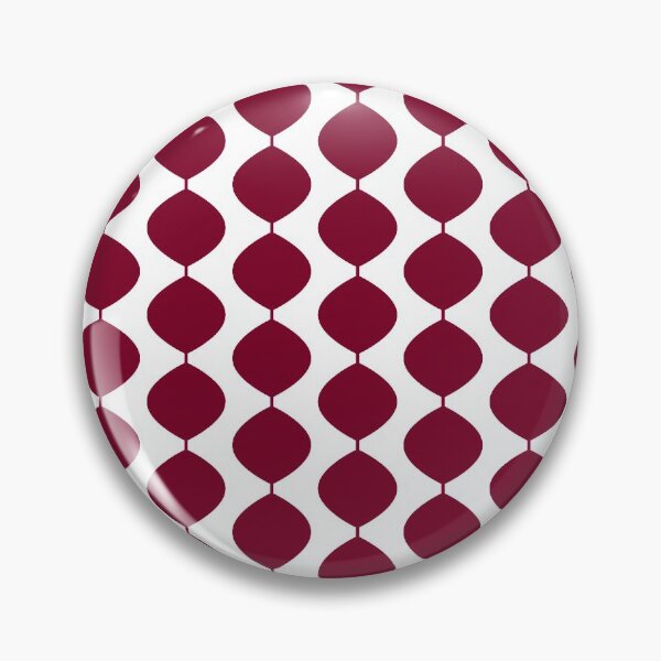 Item preview, Midcentury Modern Retro 60s Waves Pattern  (Darker Magenta Red) designed and sold by Makanahele.