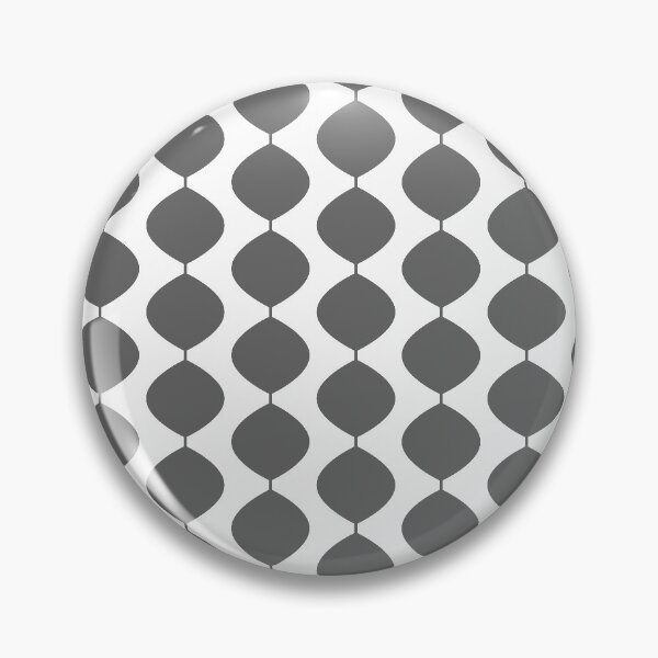 Item preview, Midcentury Modern Retro 60s Waves Pattern  (70% Grey) designed and sold by Makanahele.