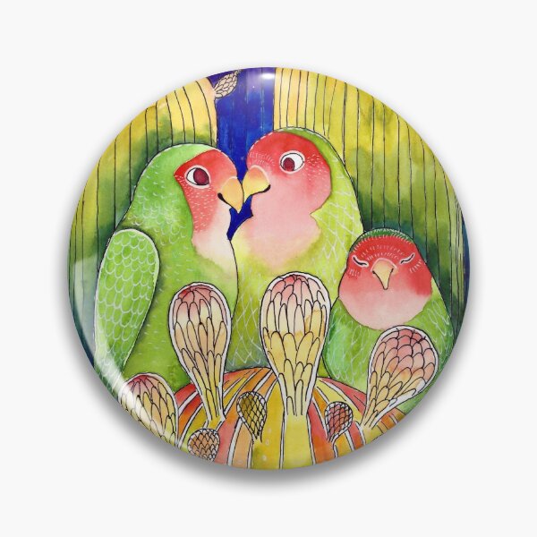 Artikelvorschau, Pfirsichgesichtige Lovebirds entworfen und verkauft von HanKlaArt.