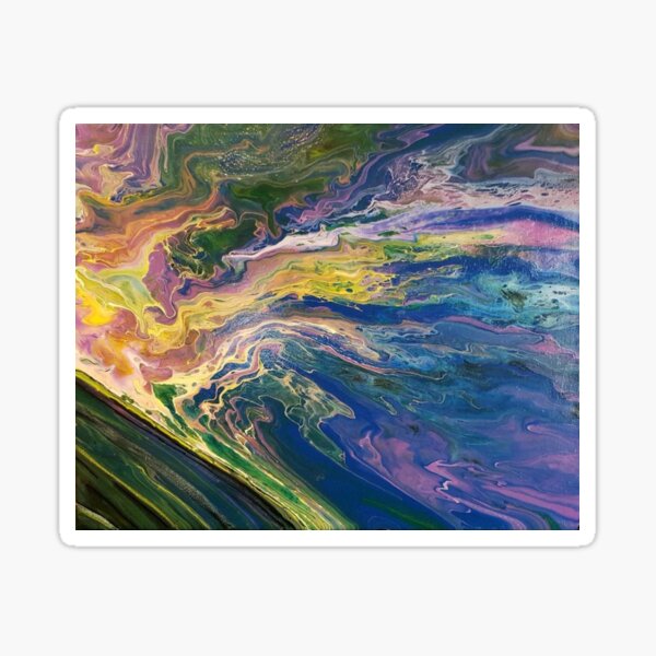 Sonnensturm, Farbe strömt Sticker