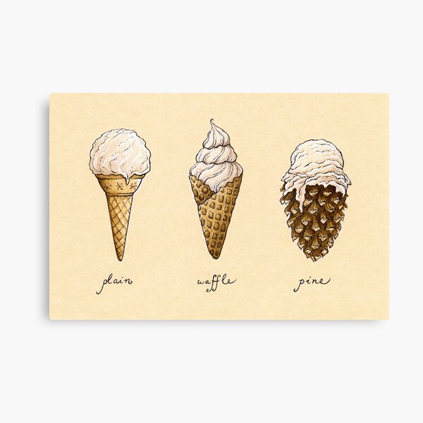 Ice-Cream Cones Canvas Print