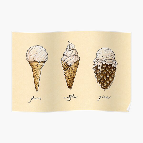 Ice-Cream Cones Poster