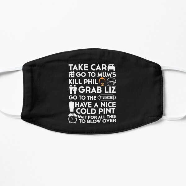 SHAUN OF THE DEAD THE PLAN TO TO LIST Mask