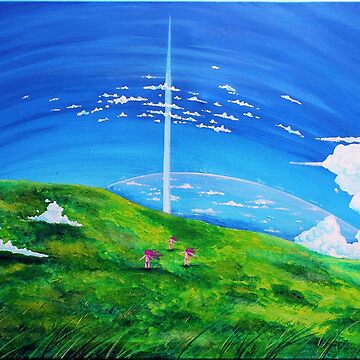 Artwork thumbnail, La tour au-delà des nuages (Beyond the Clouds) by studinano