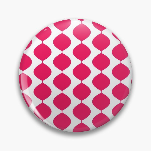 Item preview, Midcentury Modern Retro 60s Waves Pattern  (Pure Magenta Red) designed and sold by Makanahele.