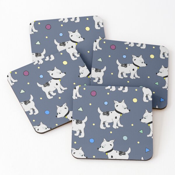 Item preview, Little Pup Navy Blue Background designed and sold by blayzeink.