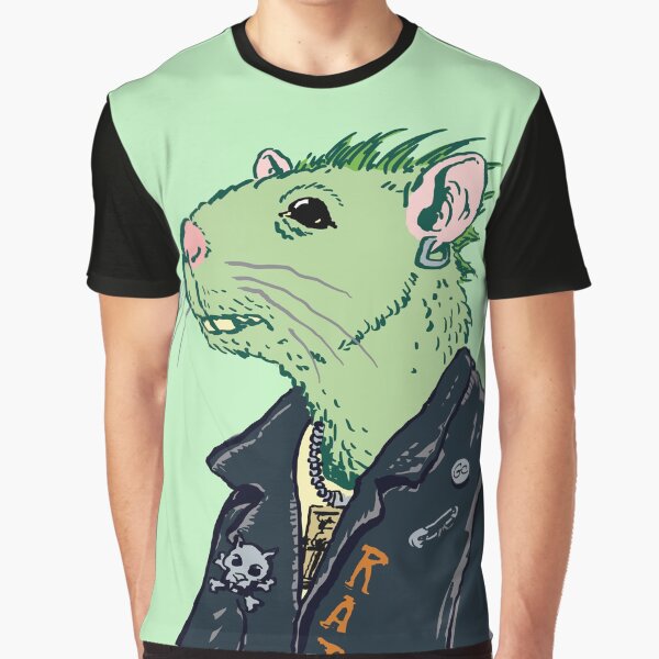 Rat Punk™ (Vile Green) Graphic T-Shirt