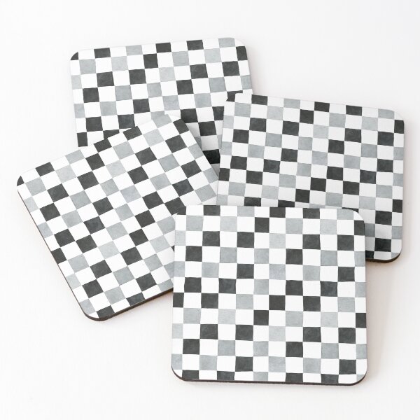Item preview, Checkered Pattern White, Black and Gray designed and sold by blayzeink.