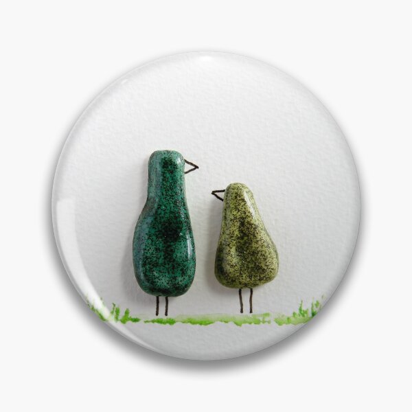 Item preview, Couple - Bird says 'tweet' - Green glazed ceramic  designed and sold by Latch Farm  Studios.