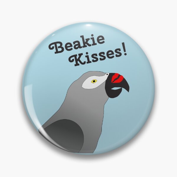 Item preview, Beakie Kisses African Grey Parrot  designed and sold by einsteinparrot.