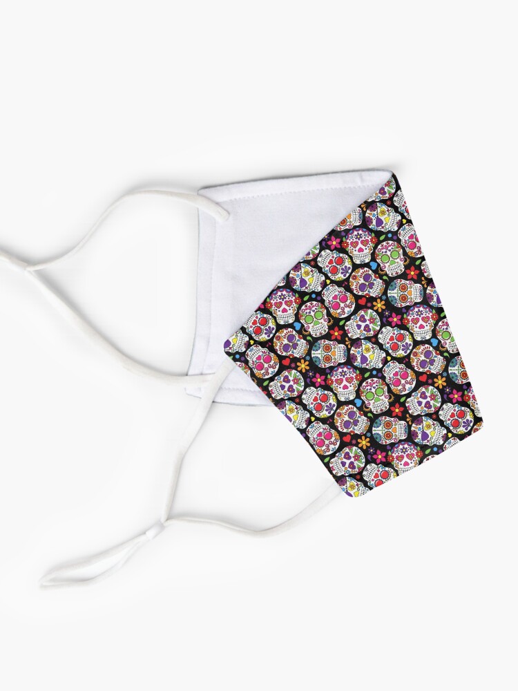 Alternate view of Day Of The Dead Pattern | Dia De Los Muertos Skull Mask