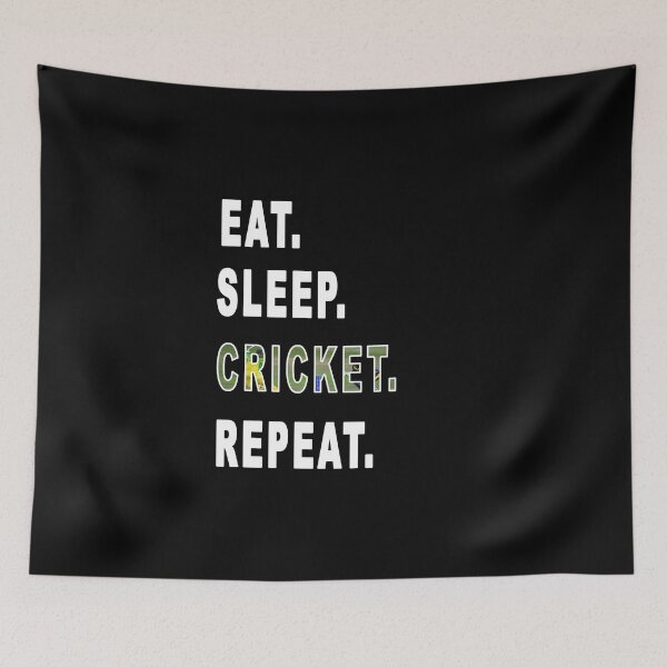Item preview, Eat. Sleep. Cricket. Repeat. designed and sold by iamhewho.