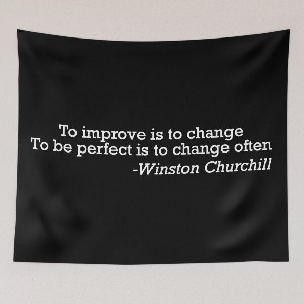 Item preview, Churchill Quote About Change designed and sold by Bododobird.