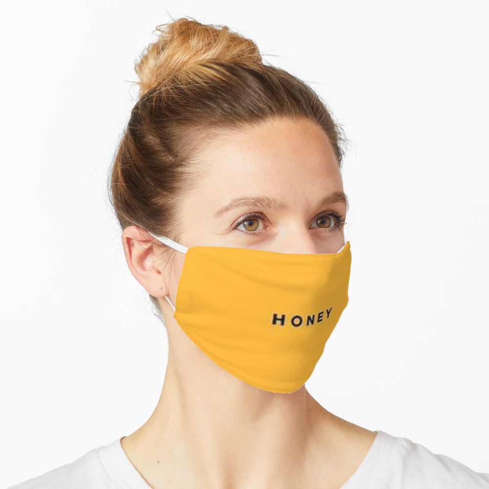 Download Honey Yellow Background Mask By Aesthetic Art Redbubble PSD Mockup Templates