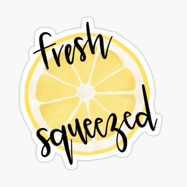 Fresh Squeezed lemon slice Sticker