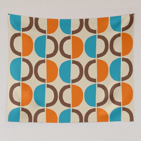 Item preview, Mid Century Modern Half Circle Pattern 167 designed and sold by tonymagnerart.