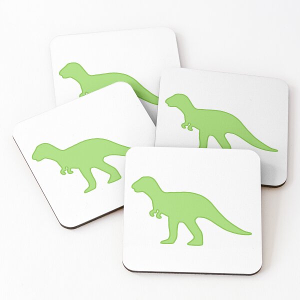 Item preview, green t-rex silhouette design designed and sold by cowprints.