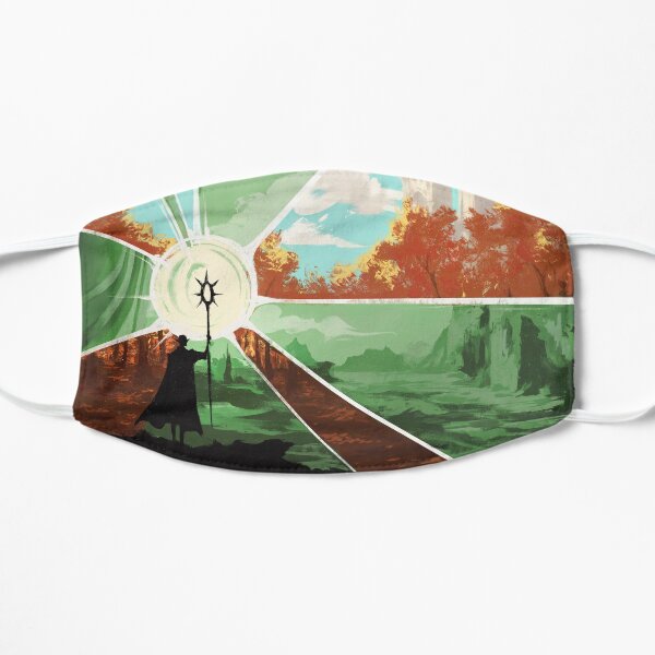 the world that wakes and the world that dreams Flat Mask