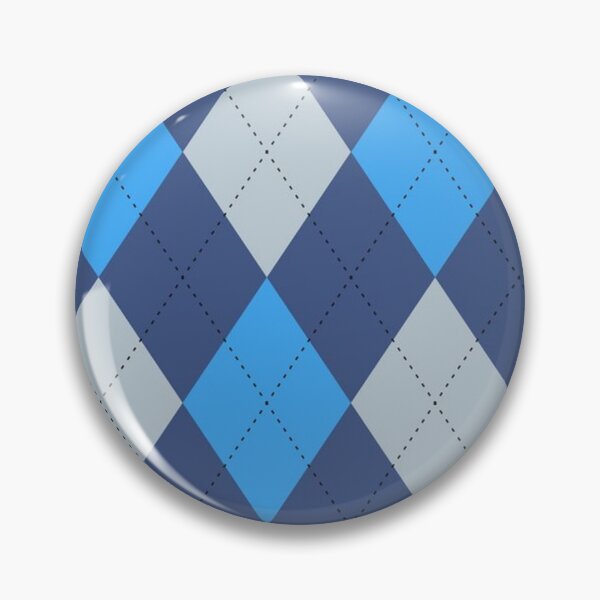 Item preview, blue and white argyle print  designed and sold by aesthetic--art.