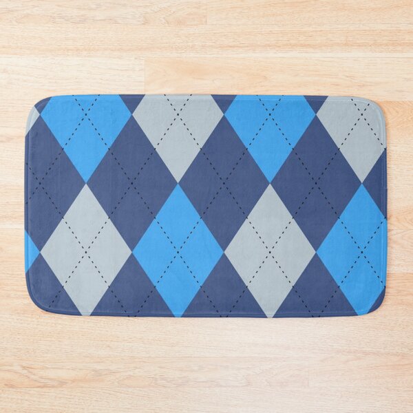Item preview, blue and white argyle print  designed and sold by aesthetic--art.