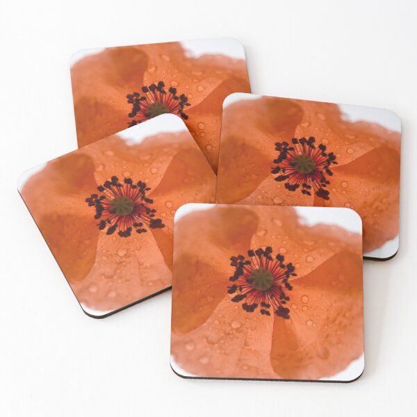 Item preview, Red Poppy in the rain  designed and sold by Latch Farm  Studios.