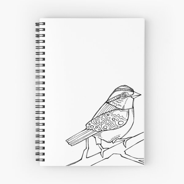 Item preview, White-throated Sparrow, Coloring Page designed and sold by Gwenn Seemel.