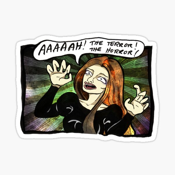 The Terror! The Horror! Sticker