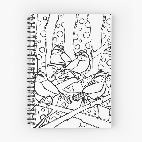 Item preview, White-throated Sparrows, Coloring Page designed and sold by Gwenn Seemel.
