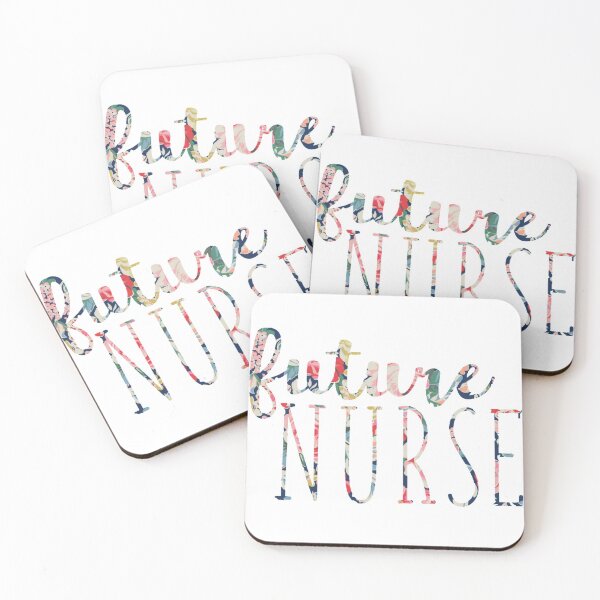 Item preview, Navy Floral Future Nurse designed and sold by annmariestowe.