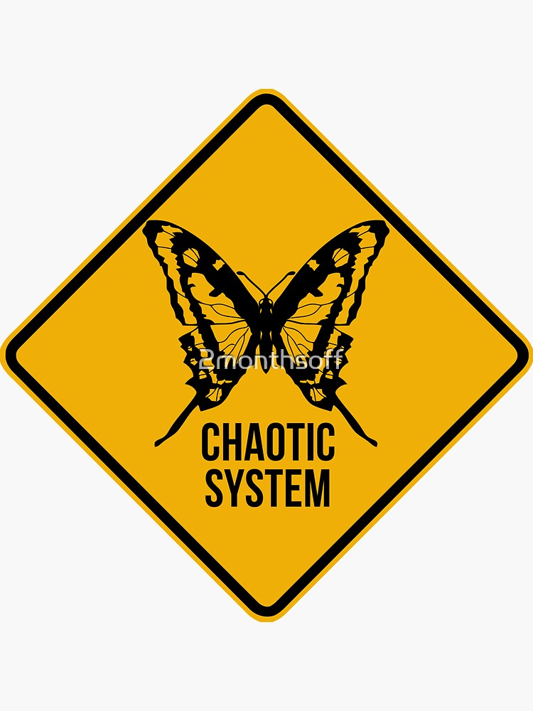 "Chaotic system" Sticker for Sale by 2monthsoff | Redbubble