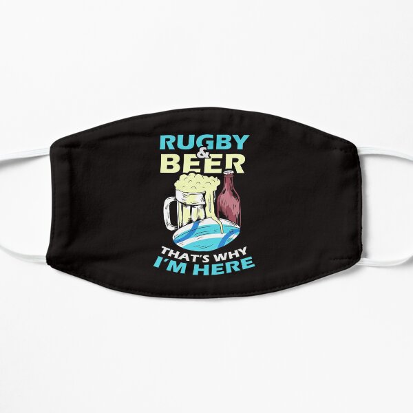 Rugby Ball And Beer Mug Rugby Player Fan Mask