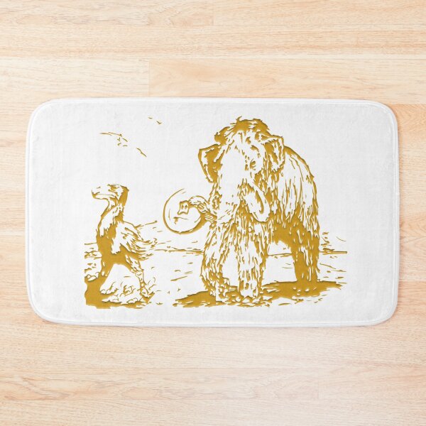 Item preview, Mammoth & Dinosaur in Gold designed and sold by WhitesDesigns.