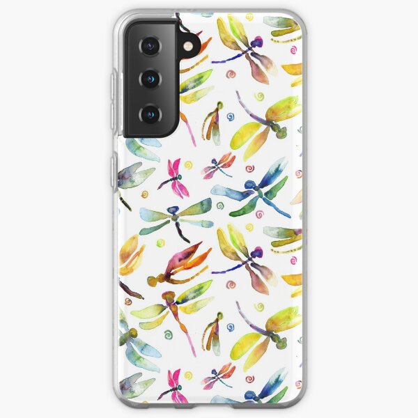 Dragonfly Brights Watercolor Samsung Galaxy Soft Case