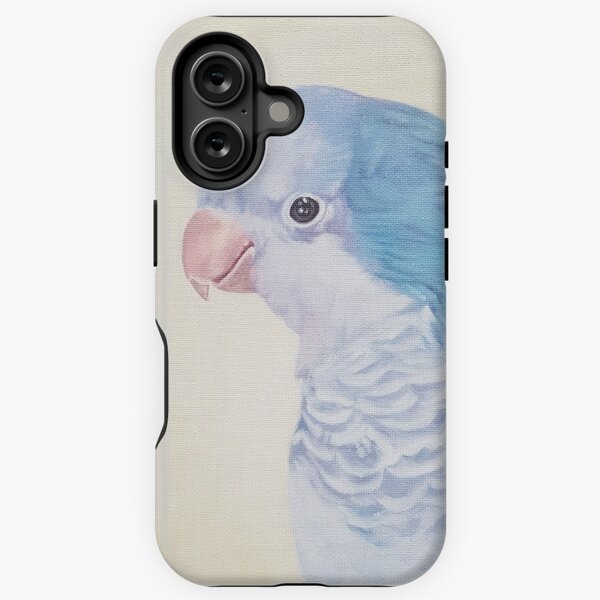 Item preview, Blue Quaker - pet bird portrait painting designed and sold by Emily Bickell.