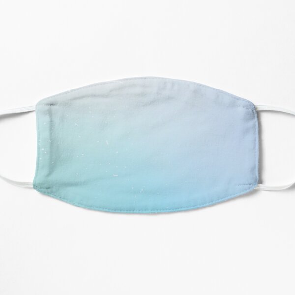 Vintage Floating Underwater - Faded Light Blue Ombré Flat Mask