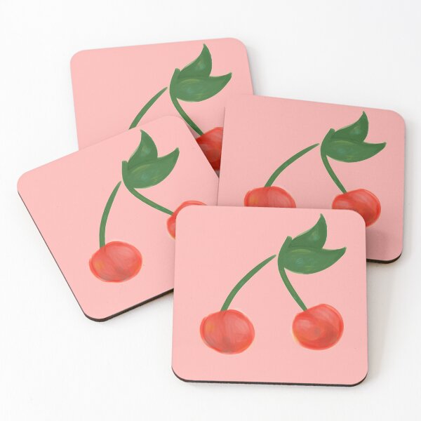 Item preview, cute fruit doodle - cherry illustration designed and sold by beaucoupspookoo.