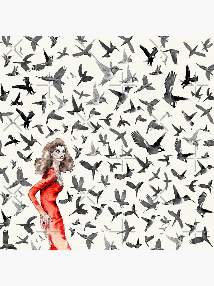 Barcelona Summer Bird Lady by notsniwart