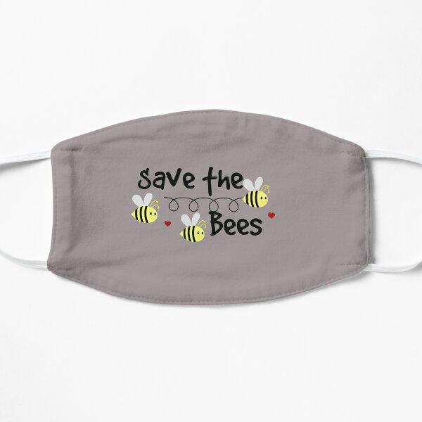 Save the Bees Flat Mask