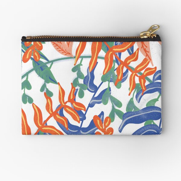 Abstract Tropical Pattern II Zipper Pouch