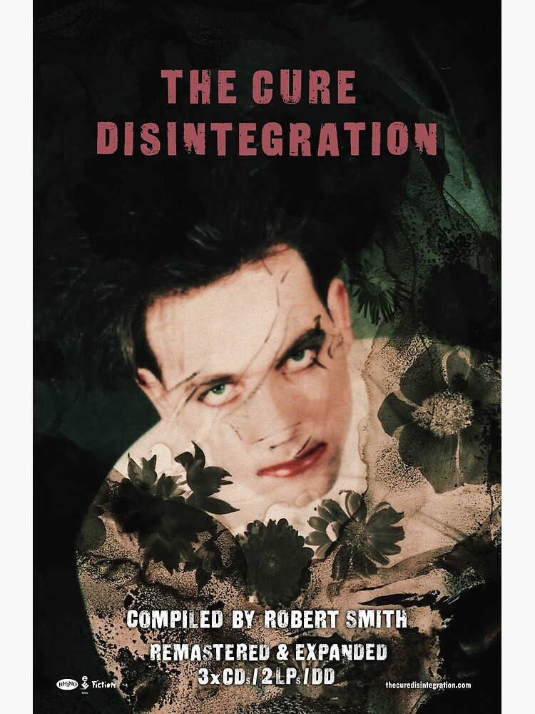 "The Cure Poster, Pillow, etc. Robert Smith Disintegration" Poster for