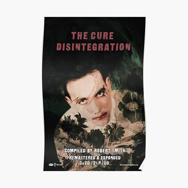 Affiche The Cure, oreiller, etc. - Désintégration de Robert Smith Poster