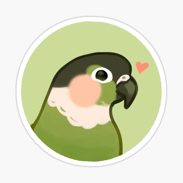 Item preview, Green Cheek conure - Green designed and sold by beeper-art.